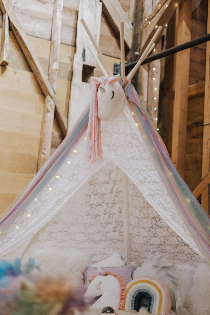 Teepee peak with fairy lights